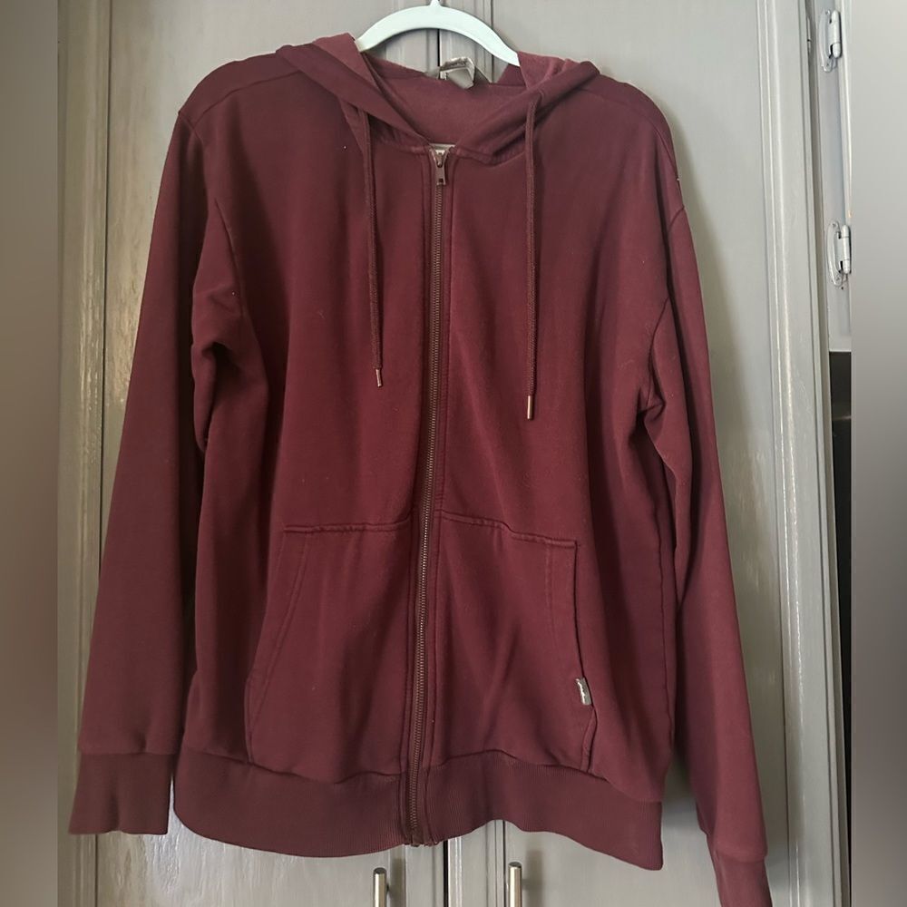 Eddie Bauer Maroon Hoodie Medium